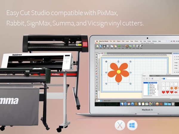 Sign making & vinyl cutting software for cutting plotter