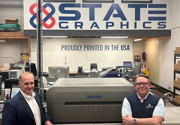 State Graphics Streamlines Multi-Site Production with Prinect & Five Heidelberg Versafires